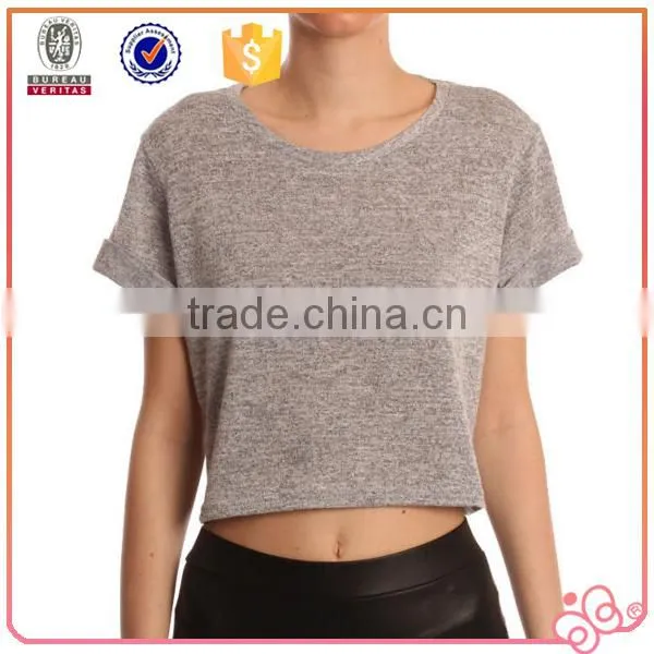 New Fashion China Factory Crop Top Ladies t Shirt