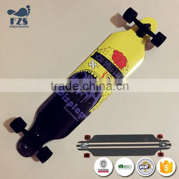 HSJ242 Original Maple Wood Skateboard Longboard Made in China photo-5