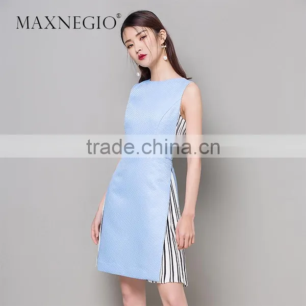 2017 New Fashion Elegant Ladies Casual Midi Dress Plus Size Women Dresses Summer photo-4