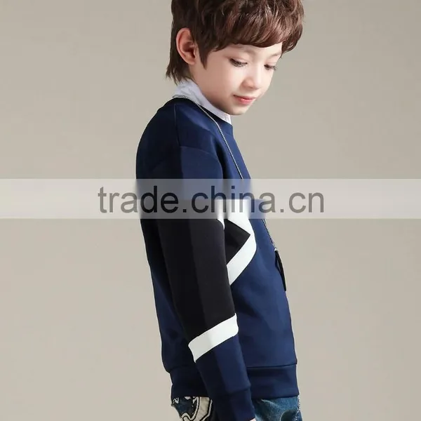 Round Fleece Boy's Sweatshirt Long Sleeve Pullover Short Sweatshirts photo-5