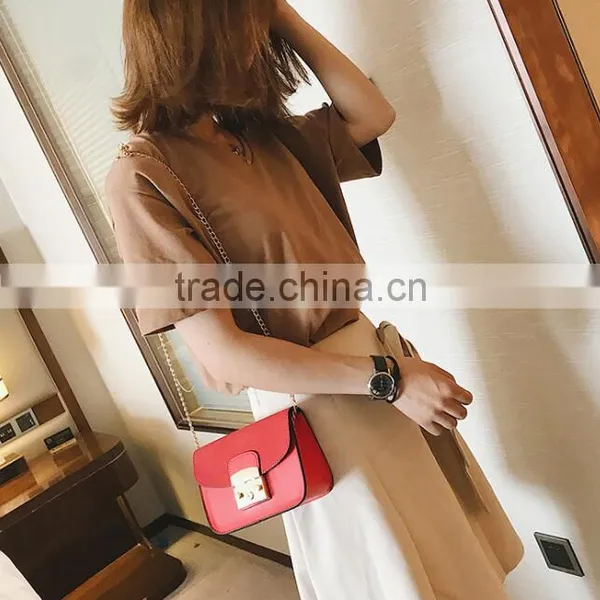 Zm50331b Women Lock Catch Single Shoulder Bag New Style Fashion Simple Dull Polish Small Bags photo-4