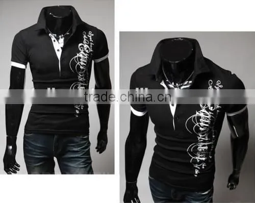New Design Fashion Men's Casual Short Sleeve Polo t Shirt photo-5