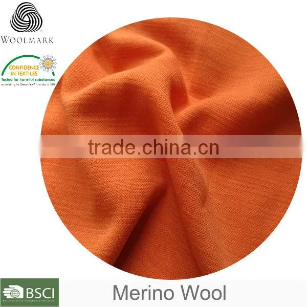 Customized Jersey Fabric Wholesale 100% Merino Wool Knit Fabric photo-2