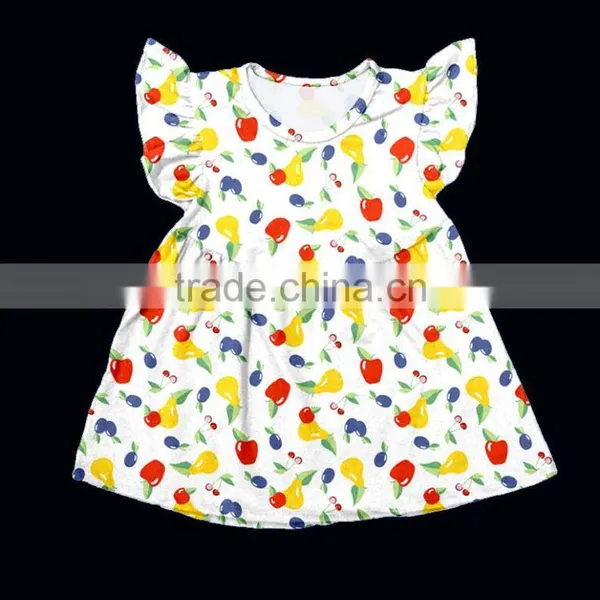 2017summer Outfit Girls Tunic Clothing Wholesale Ruffle Dress Kids Clothing Baby Clothes photo-4