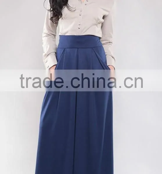 Elegant Business Woman Maxi Skirt Wholesale Ladies Office Long Skirts photo-2