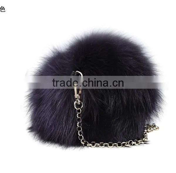 Genuine Fox Fur Handbag Tote Bag Luxury for Ladies Girl photo-6