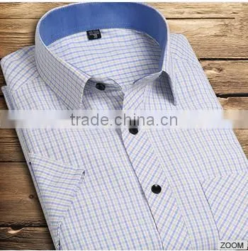 2015 Summer New Short Sleeve Shirt Man Shirt Dress Shirt Men's Clothing photo-2