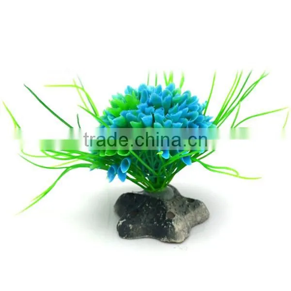 2016 New Hot Sale Artificial Water Green Plant Simulation Water Grass for Fish Tank Aquarium Plastic Decor Ornament photo-2