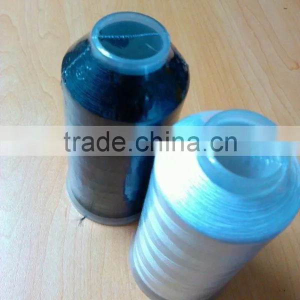 75D/2 Hot Offer Polyester Bottom Sewing Thread 5000M/cone White and Black Colors photo-3