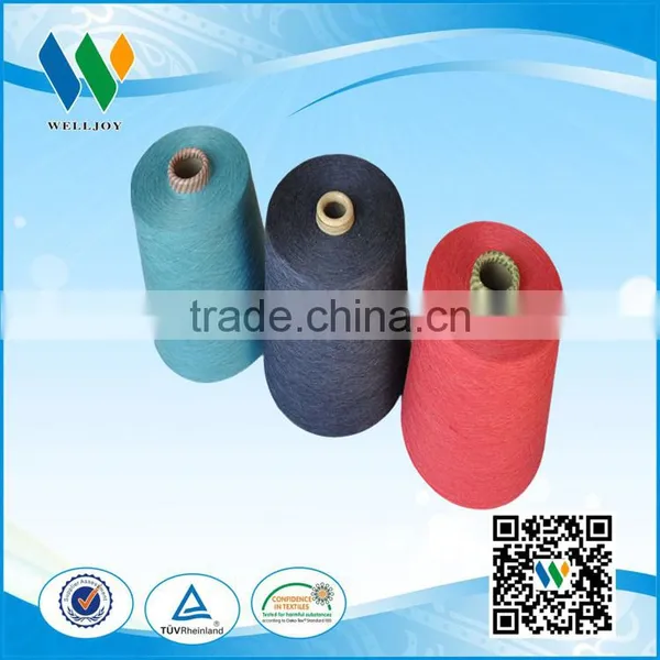 Welljoy 100% Polyester Dope Dyed With Various Color Yarn for Cloth photo-2
