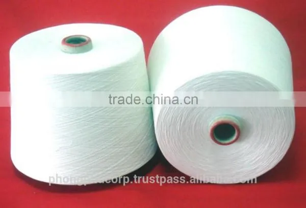 100% Polyester Ring Spun Yarn Made in Vietnam