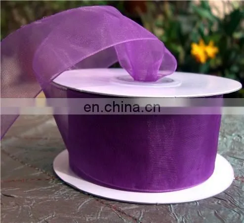 Any Color Can be Dyed as Your Request Snow Organza Ribbon photo-4