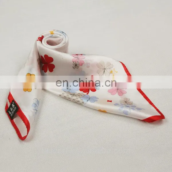 High Quality Women Silk Foulard Scarf photo-4