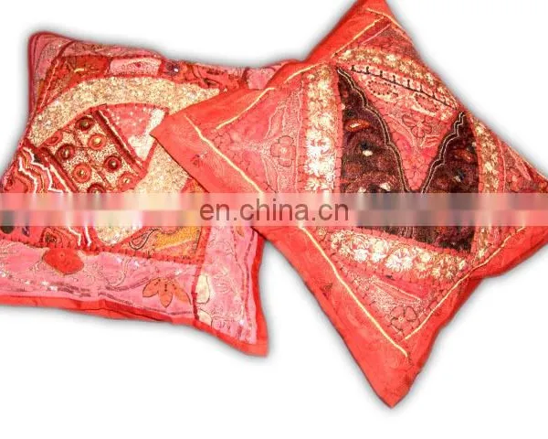 Khambria Work Indian Traditional Ethnic Cushion Cover Wholesale photo-4