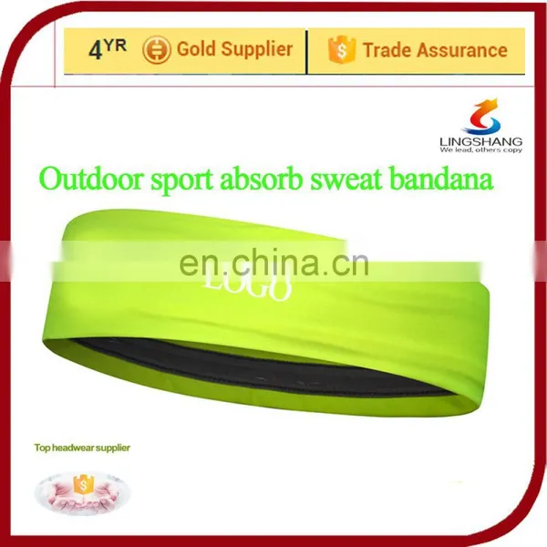 Customized Printed Logo Anti Slip Sports Mini Bandana Elastic Hair Band photo-4