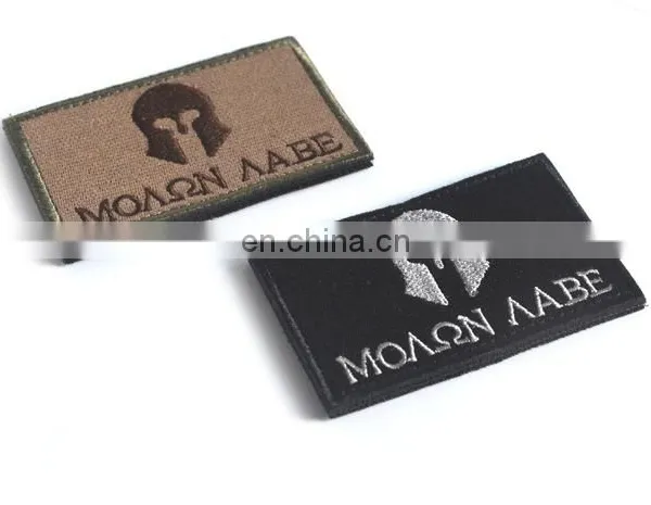 8*5cm Customized Molon Labe Tactical Patch -embroidery Patch Velcr Hook Patch,Molon Label Patches Badges Military Embroidery photo-2