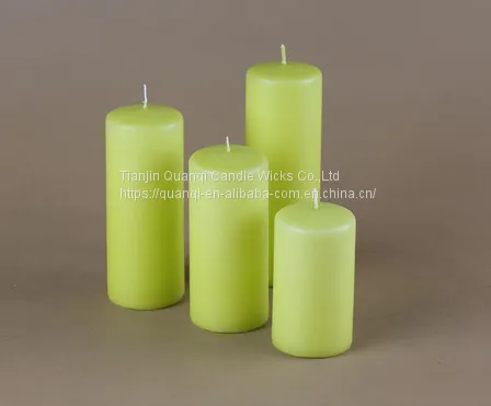 Home Decoration Cotton Wick Paraffin Wax Unscented White Pillar Candle Factory photo-2