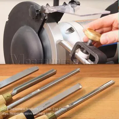 CBN Grinding Wheel for Woodturning Tools - Zoe@moresuperhard.com photo-3