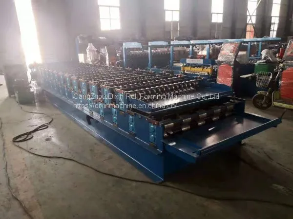 Argentina Corrugated Trapezoidal Two Profile Roof Tile Roll Forming Machine photo-4
