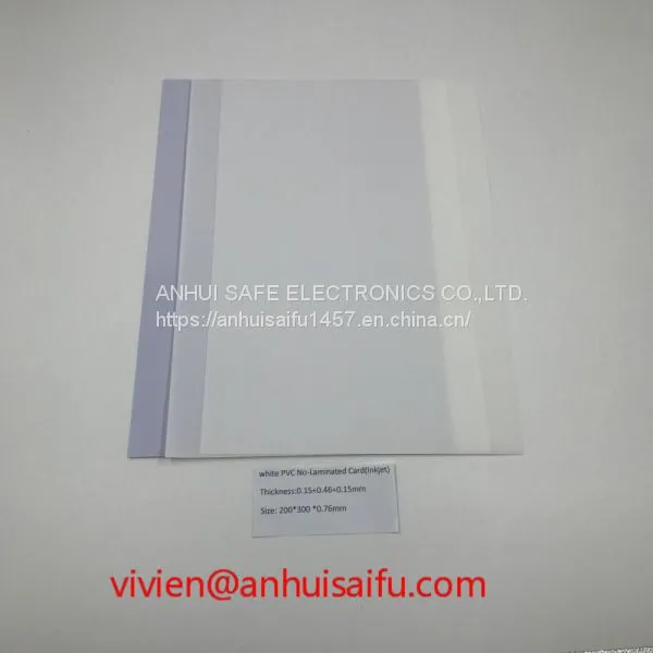 White PVC No-Laminated Card(Inkjet) 0.76mm
