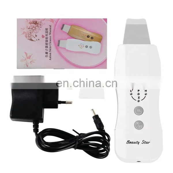 2018 Deep Clean Facial Skin Scraper Electric Ultrasonic Skin Scrubber for Beauty Whitening Facial Machine photo-5