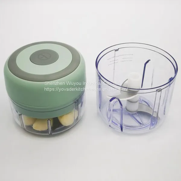2 Cups (250ml&100ml) Electric Wireless Mini Garlic Chopper Garlic Masher Food Cutter Meat Grinder Onion Dicer Mincer Pepper Baby Food Blender photo-2