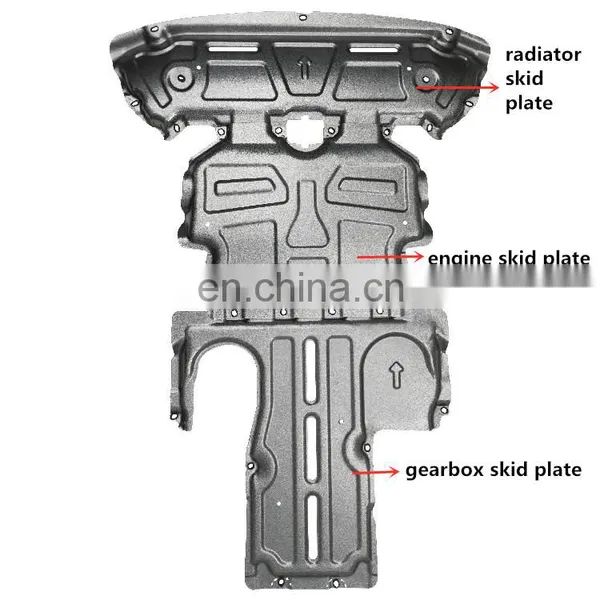 Gearbox Radiator Engine Skid Plate Unver Vehicle Protection for Benz GLC200 GLC300 photo-3