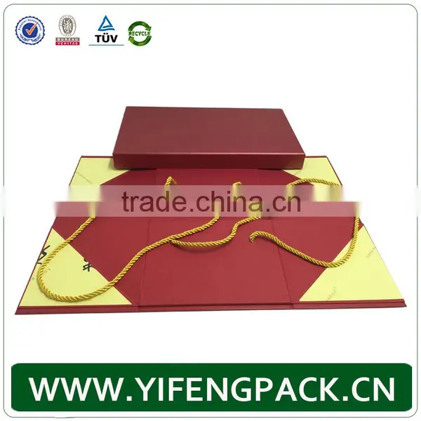 Custom Cardboard Paper Gift Box With Handle/cardboard Carrying Box With Handle photo-4