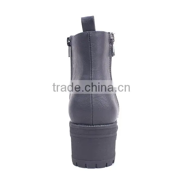 2016 New Arrival Fast Supplier Classic Available Make Your Own Mid Heel Zipper Boots photo-5