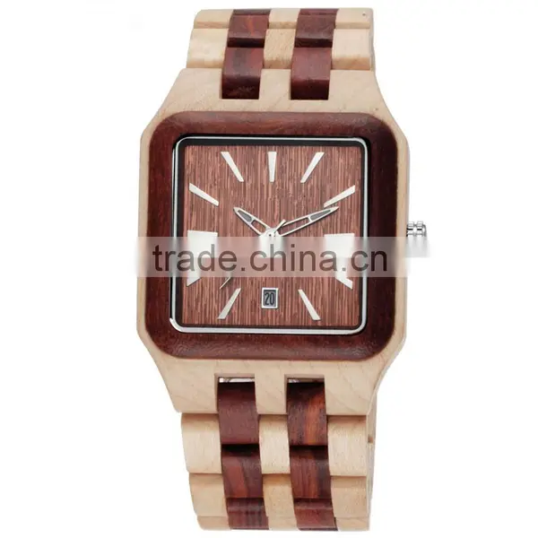 Sandal Wood Men Work Luxury Watch With Calendar photo-4