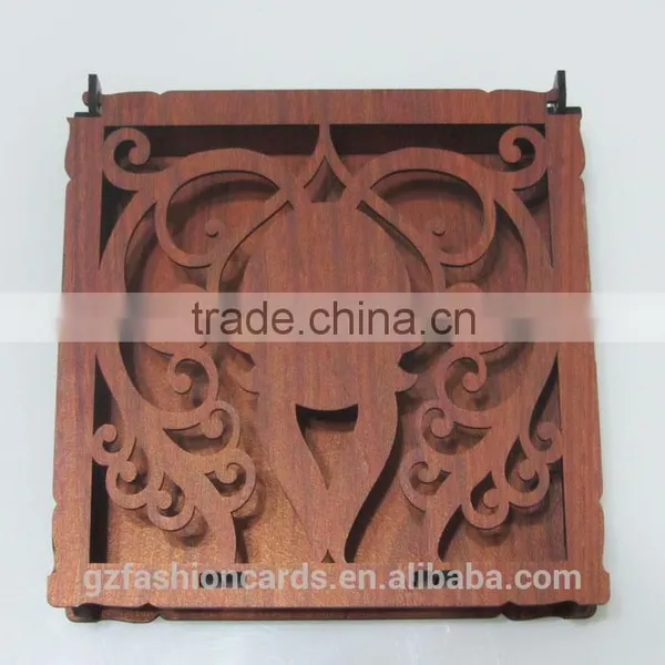 New Design Material Vintage Style Wedding Invitation Wooden Box photo-5