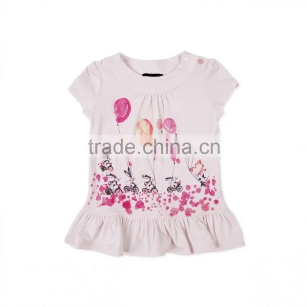 Childrens/Kids Baby Girls' Cycling Bunnies Print Dress