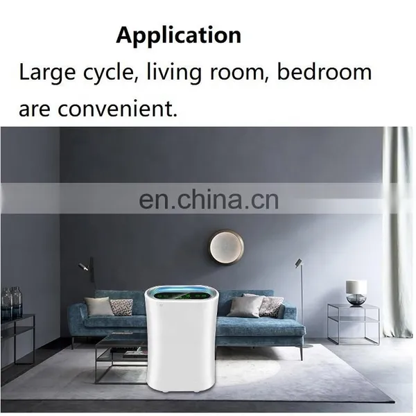 Sleep Wind Smart Touch Screen Display Panel Home Negative Ion Air Purifier Filter photo-3