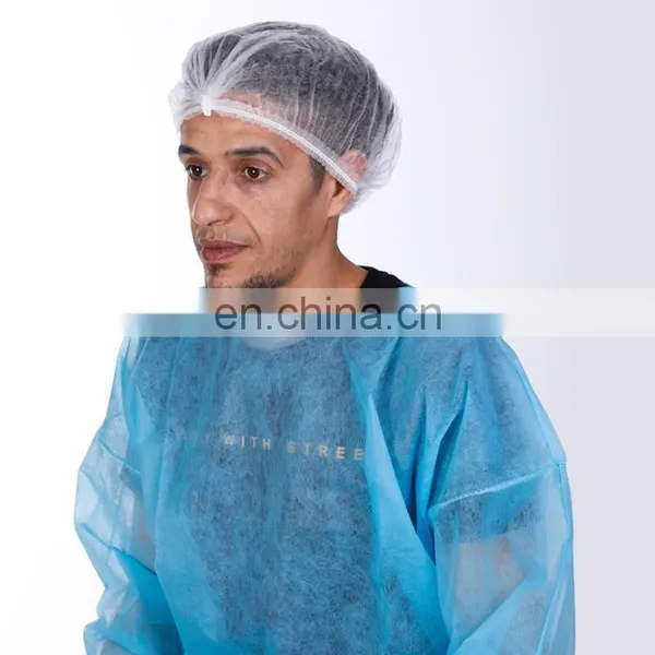 Disposable Non-woven Bouffant Round Caps Anti-dust Hat for Food Industry Disposable photo-3