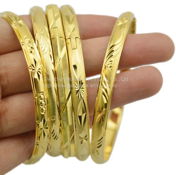 Gold Jewelry Gold Color Bangles for Ethiopian Bangles & Bracelets Ethiopian Jewelry Bangles Gift