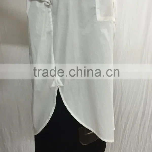Woman Cotton White Shirt Design photo-5