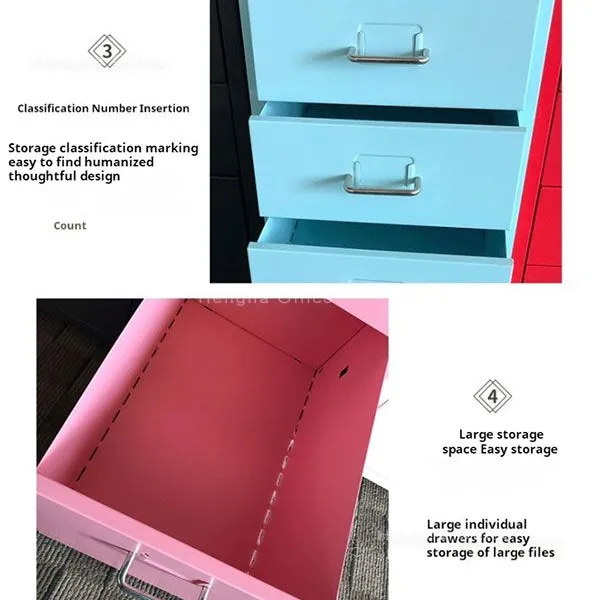 Bathroom Vanity Storage Metal Drawer Cabinet |Towe -Waterproof | for Toiletries and Cosmetics Organizer photo-3