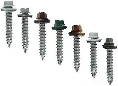 White Zinc Plated Roof Screws Wafer Head for Industrial Construction Stainless Steel 410 No Snapping Fast Drilling photo-5