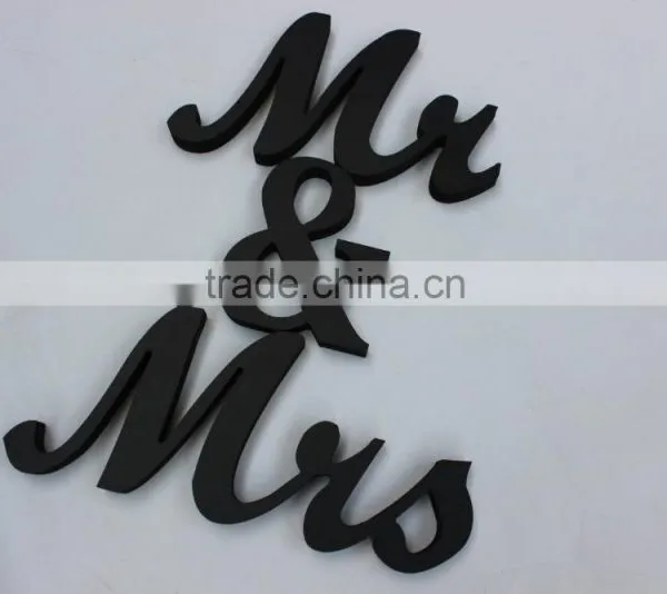 Home Family Wooden Letters Mr&mrs Decoration photo-4