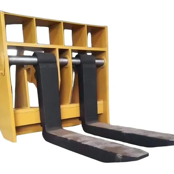 Pallet Fork Carriage With Hook On Tines and Slatted Backrest Frame photo-3