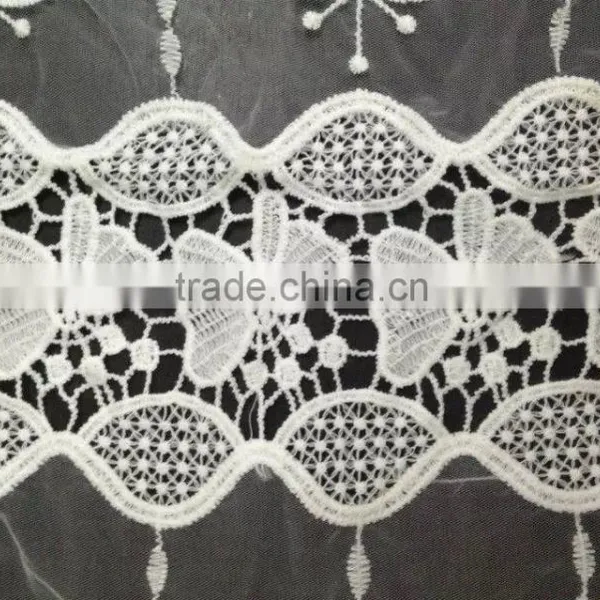 Lace Fabric Hot Organdy Embroidery Lace Milk Silk Full Lace for Accessory photo-3