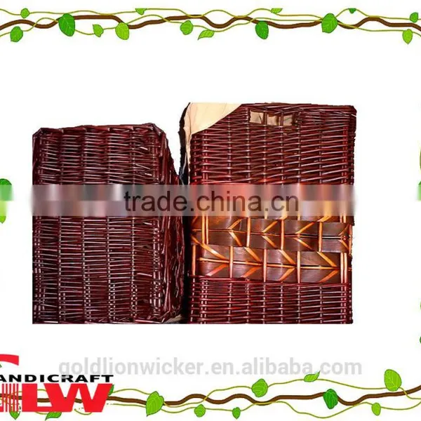 Willow and Wood Chip Hamper,hamper Basket,hamper Boxes Wholesale,laundry Hamper photo-2