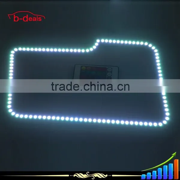 B-deals 5050 Square Multi-Color RGB LED Angel Eye Halo Ring Kit for Ford F150 Pickup Trucks photo-2