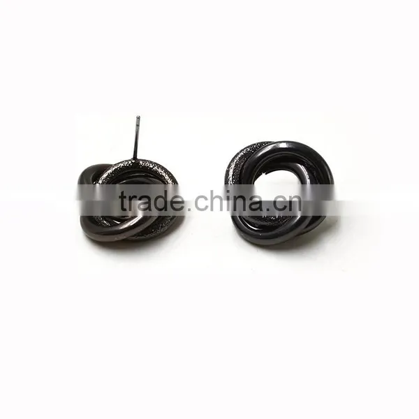 2016 Black Rose Daily Wear Stud Earrings Fashion Teen Vogue Cool Jewelry photo-3