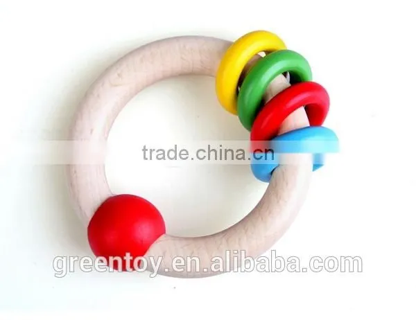 Wooden Teether Musical Toy Kids Baby Toy