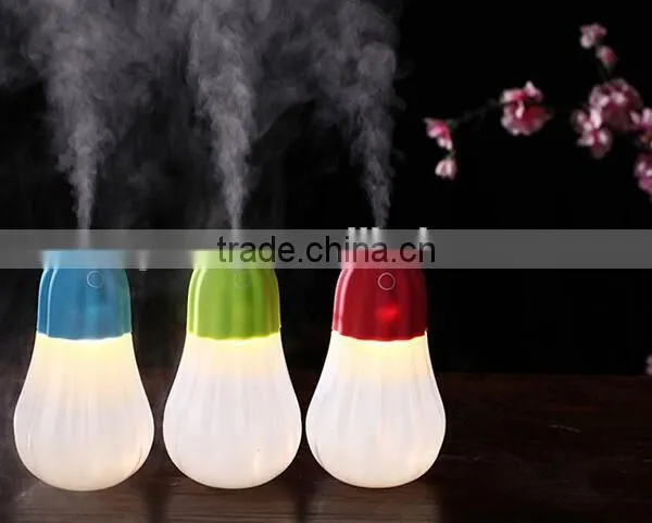 Mini Pumpkin Humidifier LED Nightlight Household Warm Mist Humidifier Office Car Air Diffuser Mist Maker photo-2