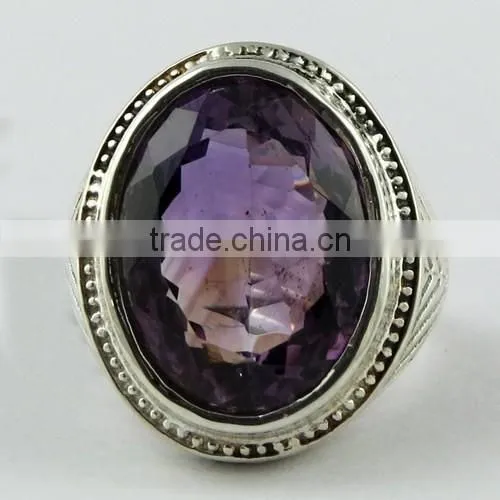 Auethysra Of Beauty Amt Ring, Oxidized Silver Jewellery, Fine Silver Jewellery photo-4