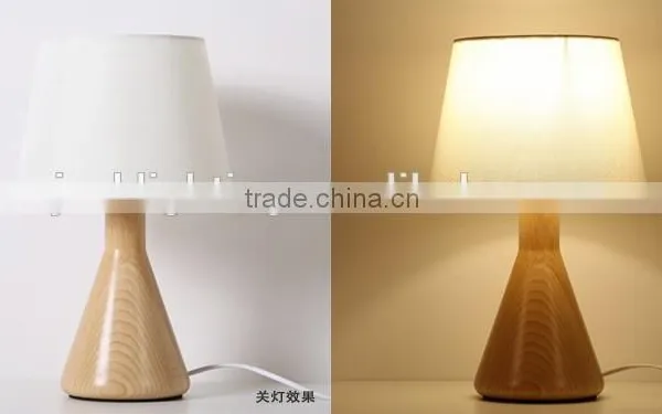 Modern Solid Wood Base Light Table Lamp Small Decorative LED Wood Table Lamp LED Wood Table Light JK-879-19 photo-3