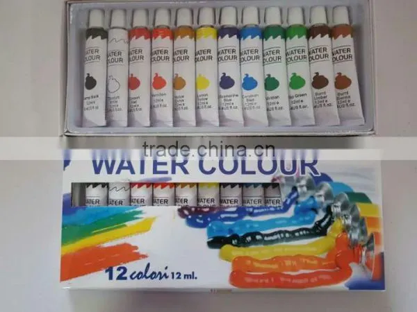 12 Colors 12ml Water Color Paint in Alum Tube