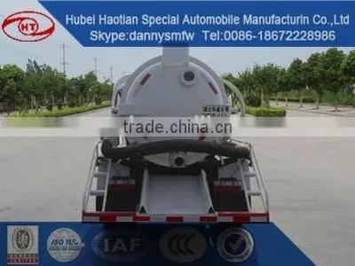 Dongfeng Mini Sewage Suction Truck Small Fecal Tank Truck Self Cleaning Tanker photo-3